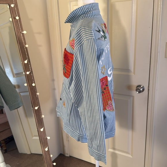 Denim and Bone Romeo Patched Jacket Free People - Picture 11 of 17